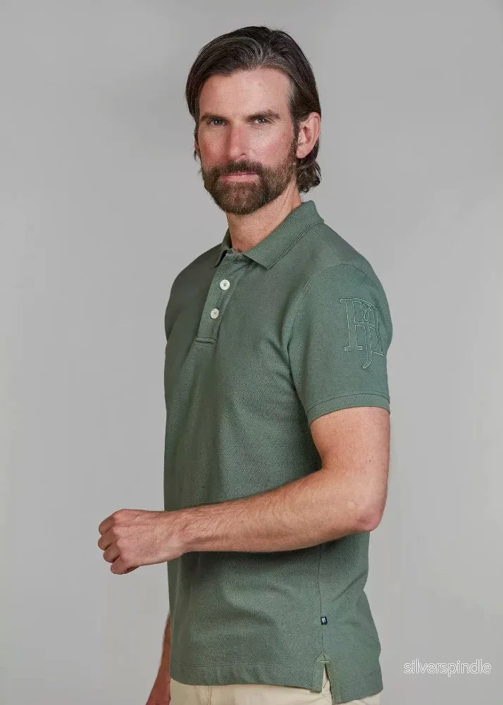 Hansen & Jacob Rough Style Polo Green - Bild 2