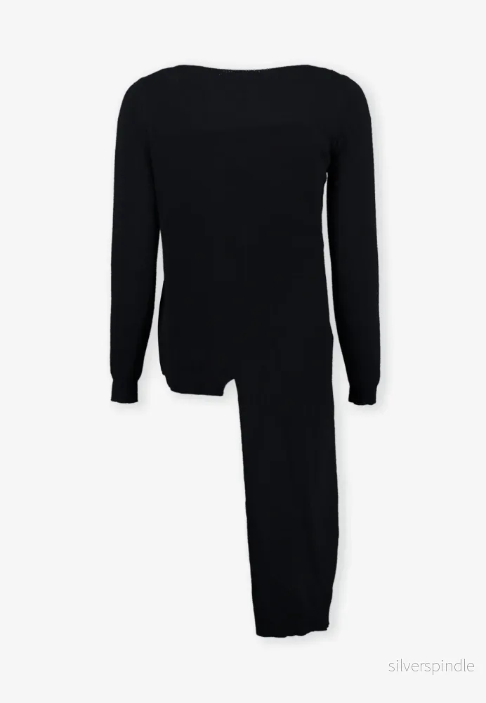 MAGLIA MISTO WS CON DETTAGLIA - Mörkblå - Bild 2