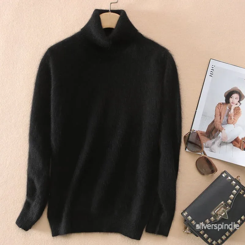 Olivia | Elegant Slim Fit Hög Halsad Tröja för Hösten - Bild 3
