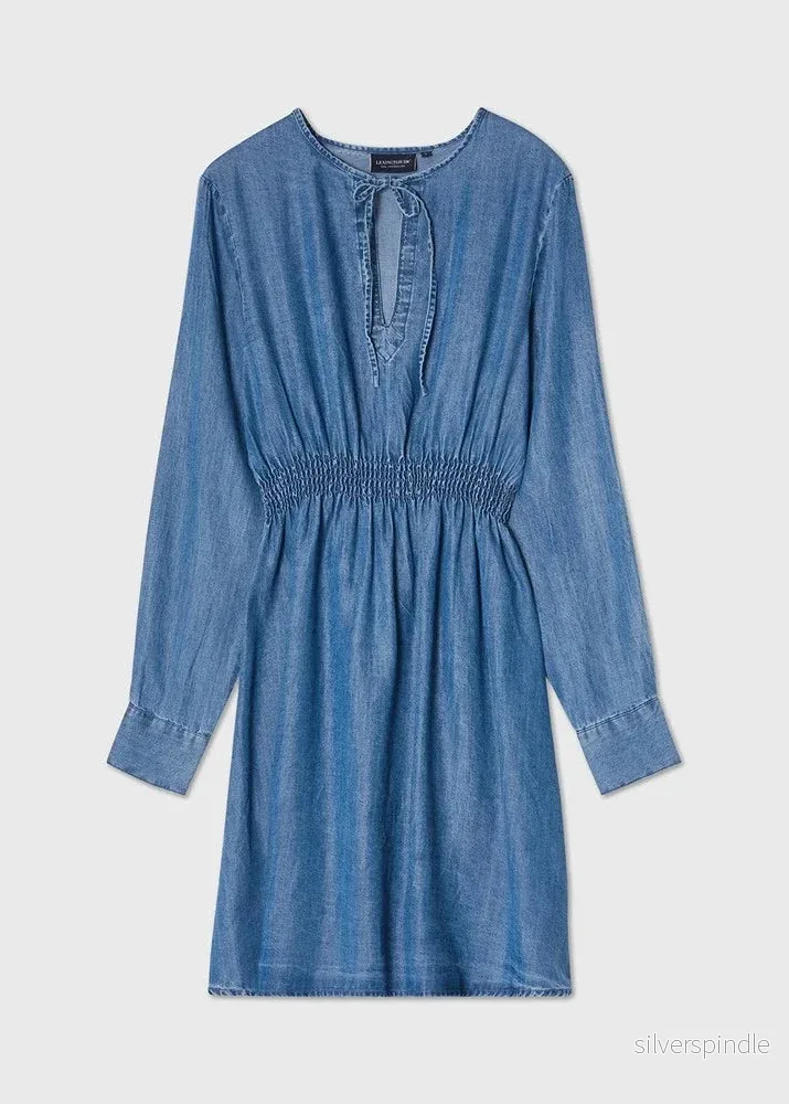 Lexington Cl Fit Lyocell Denim Dress Medium Blue - Bild 2