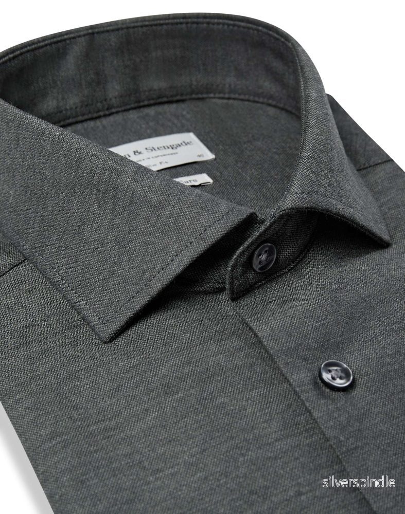 BS Witt Slim Fit Skjorta - Dark Green - Bild 2