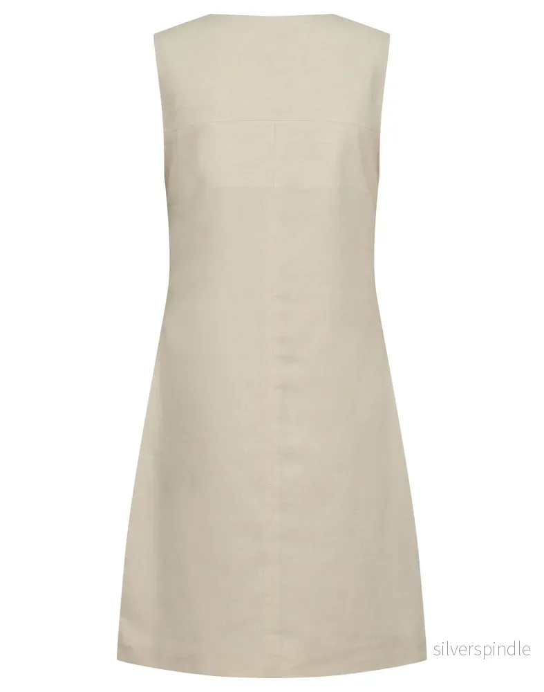 BS Gia Slim Fit Klänning - Beige - Bild 2
