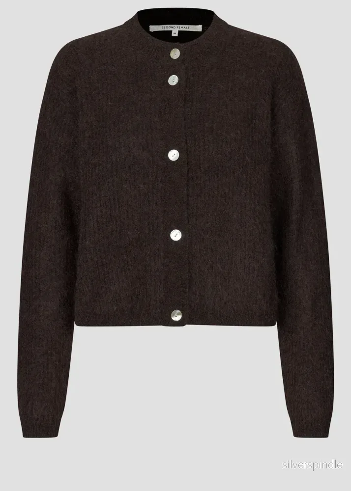 Second Female Andrea Knit Cardigan Brown - Bild 2
