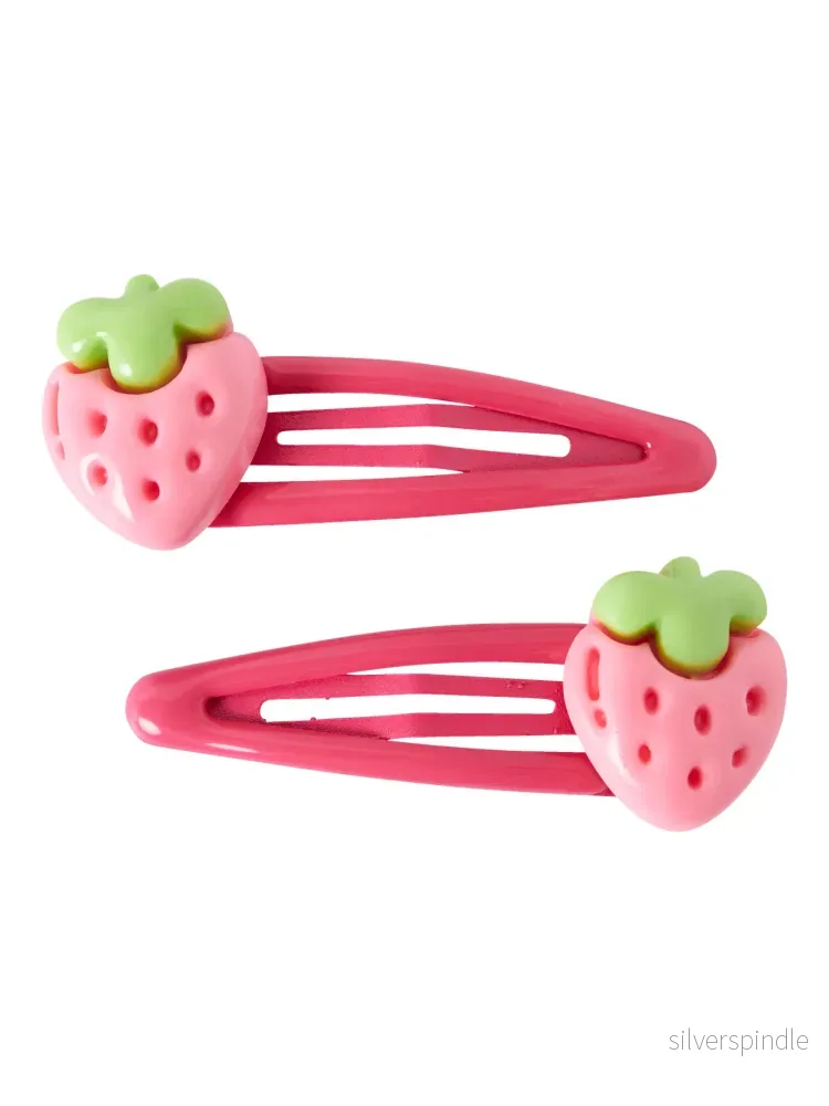Hårspänne 2-pack Jordgubbar Hårspänne 2-pack Jordgubbar