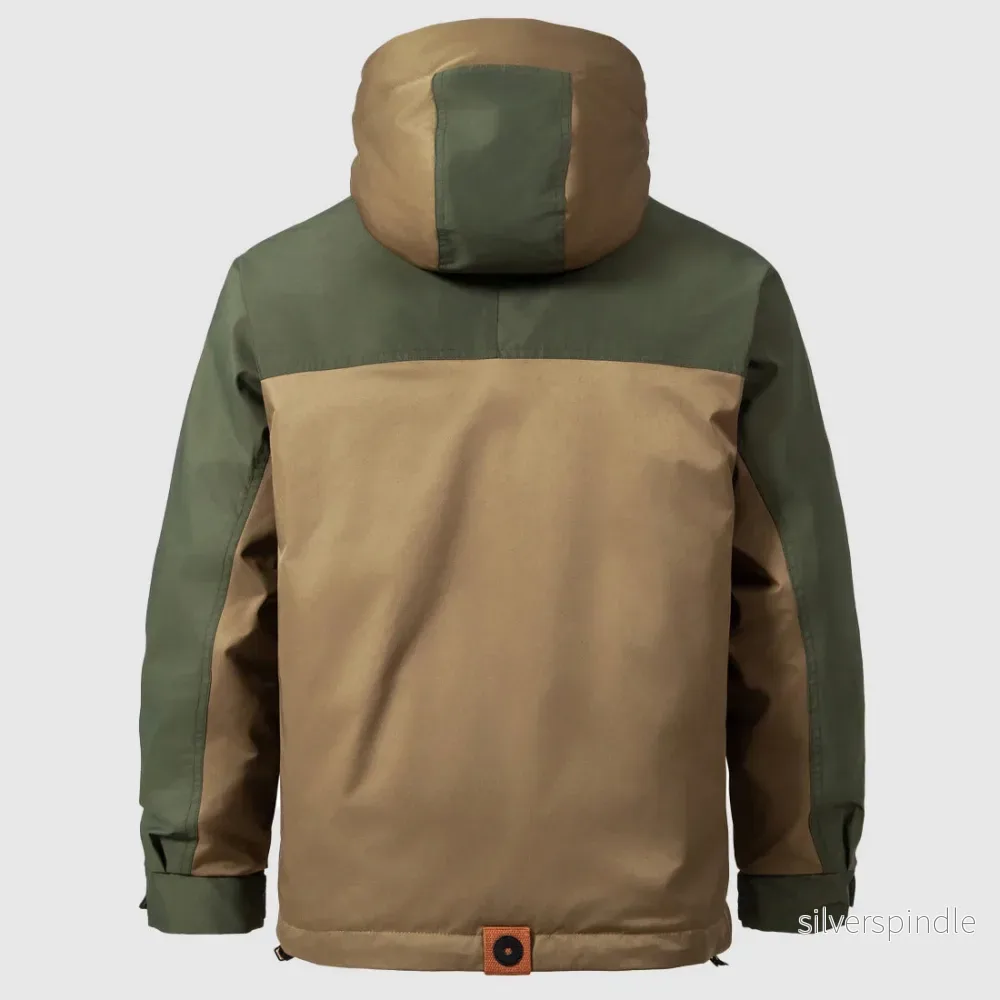Outdoor Essentials | Anorakjacka för Män med Justerbar Huva och Känguruficka | Hållbar och Värmande för Kalla Äventyr - Bild 2