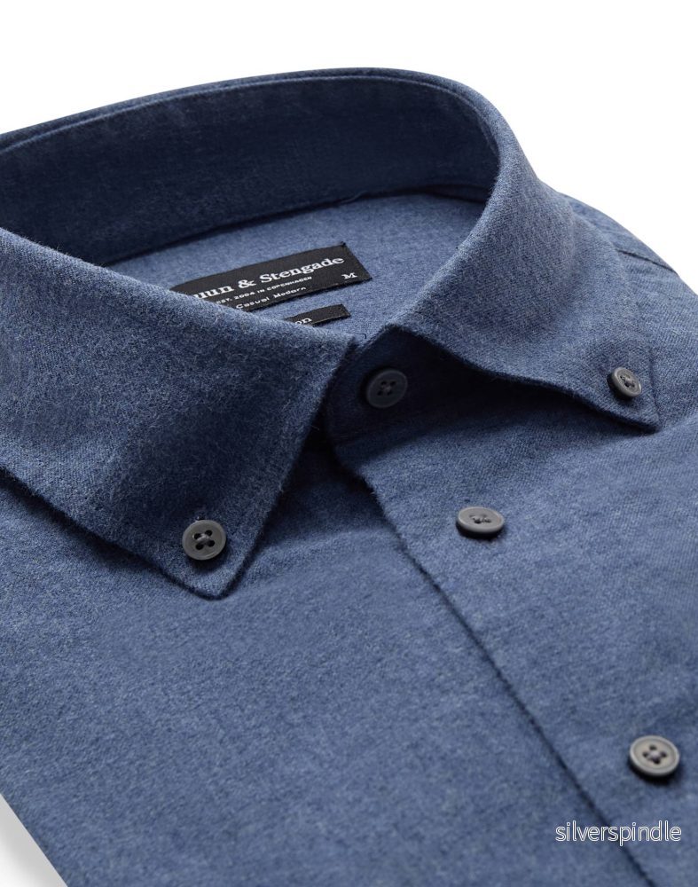 BS Akihito Casual Modern Fit Skjorta - Blue - Bild 2
