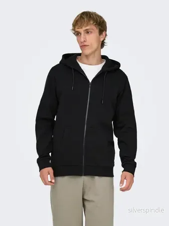 CERES ZIP HOODIE SWEAT BLACK CERES ZIP HOODIE SWEAT BLACK