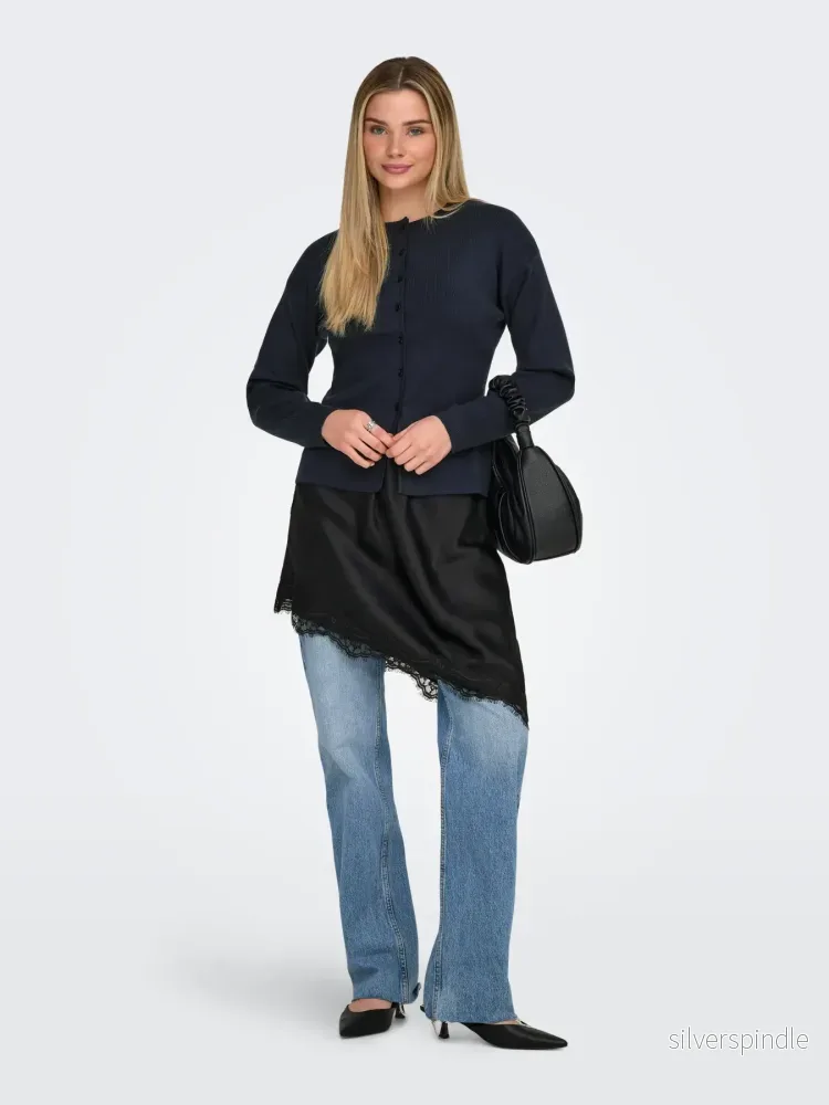 LUCY LS O-NECK CARDIGAN NIGHT SKY - Bild 3