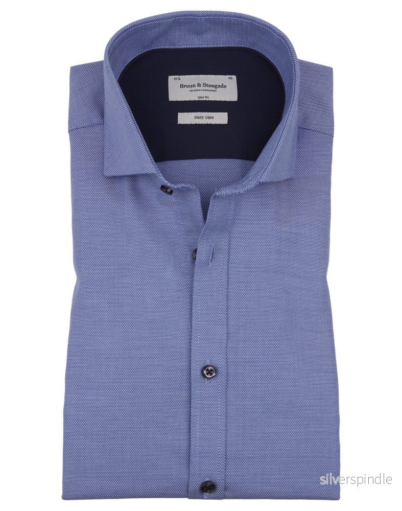 BS Herrskjorta Slim Fit - Blå