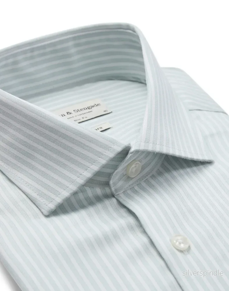 BS Ignacio Slim Fit Skjorta - Light Green/White - Bild 2