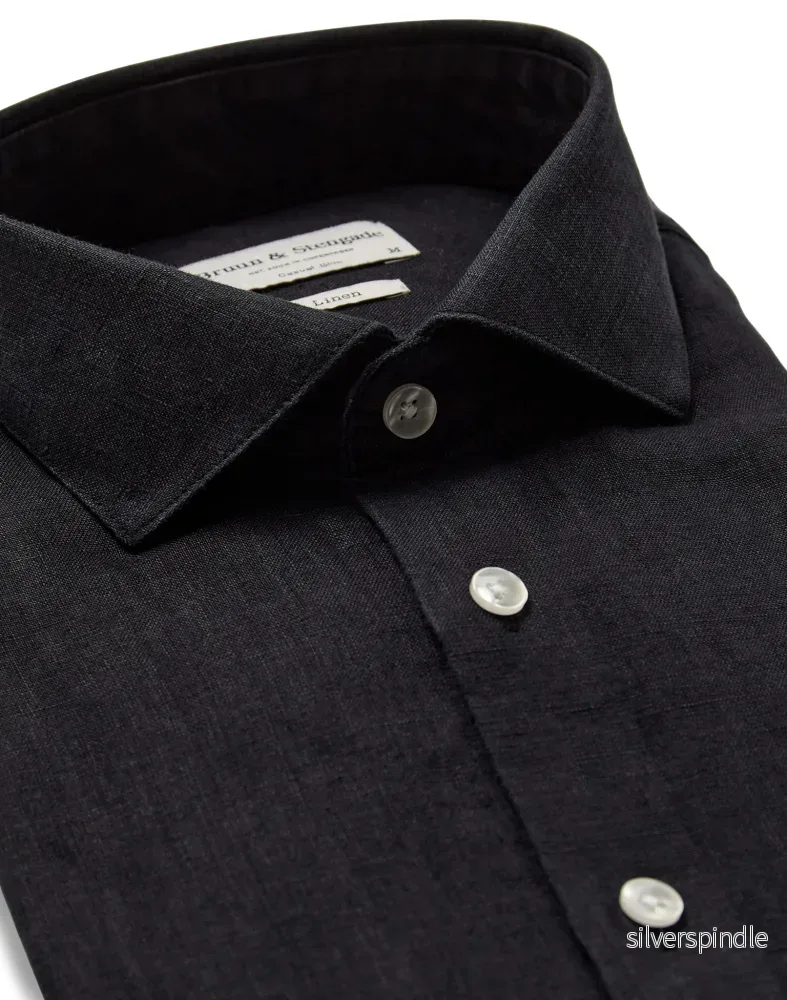 BS Perth Casual Slim Fit Skjorta - Black - Bild 2