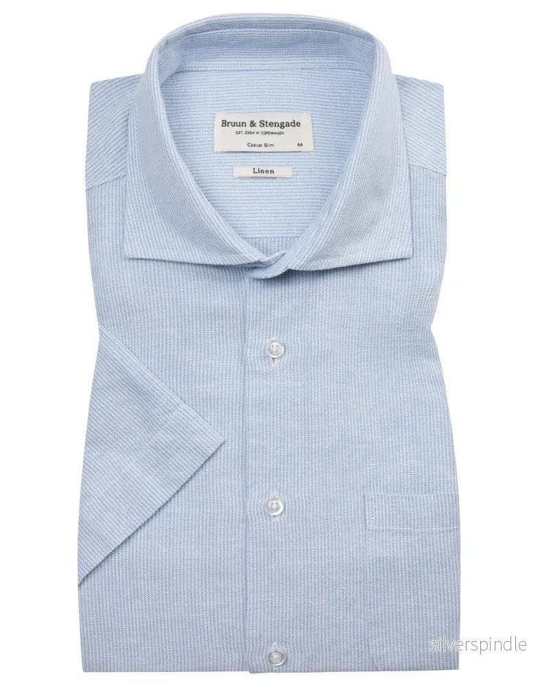 BS Hamilton Casual Slim Fit Skjorta – Light Blue/White BS Hamilton Casual Slim Fit Skjorta – Light Blue/White