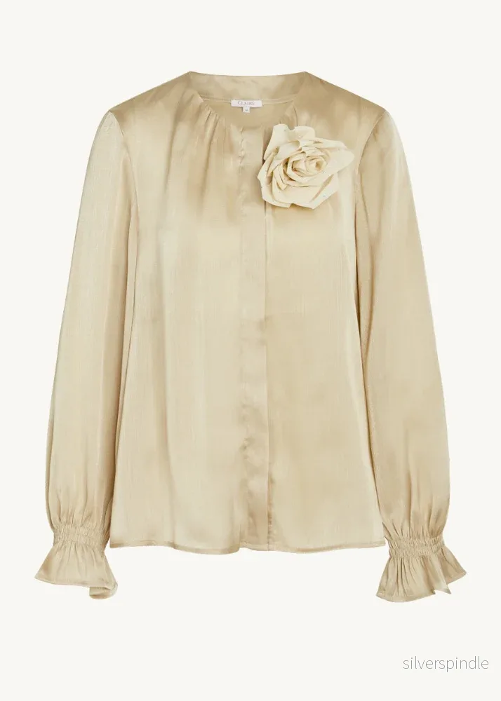 Claire CWReyhan Blus Sandstonemelange Claire CWReyhan Blus Sandstonemelange