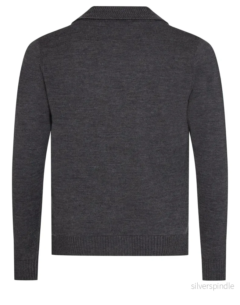 BS Isner Regular Fit Stickad Tröja - Grey - Bild 2