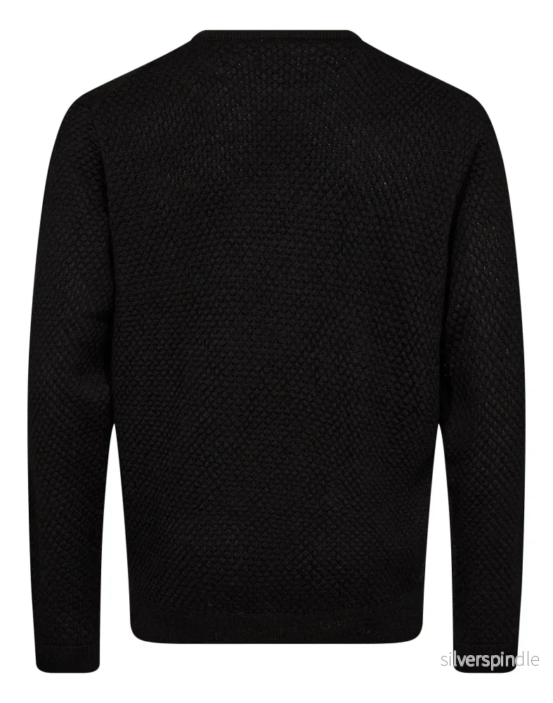 BS Irving Regular Fit Stickat - Black - Bild 2