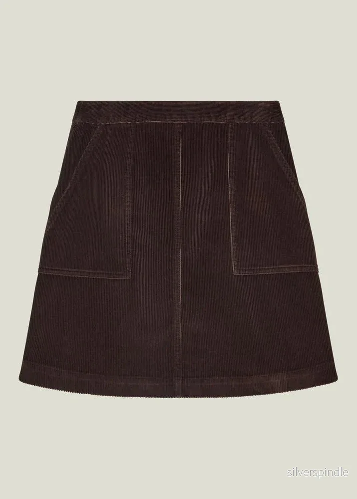 Lexington Short Corduroy Skirt Dark Brown - Bild 2