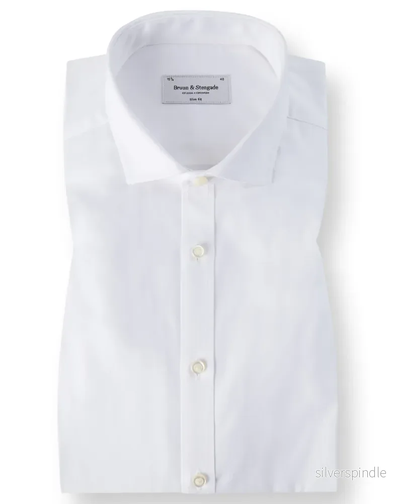 BS Mahogany Slim Fit Skjorta – White