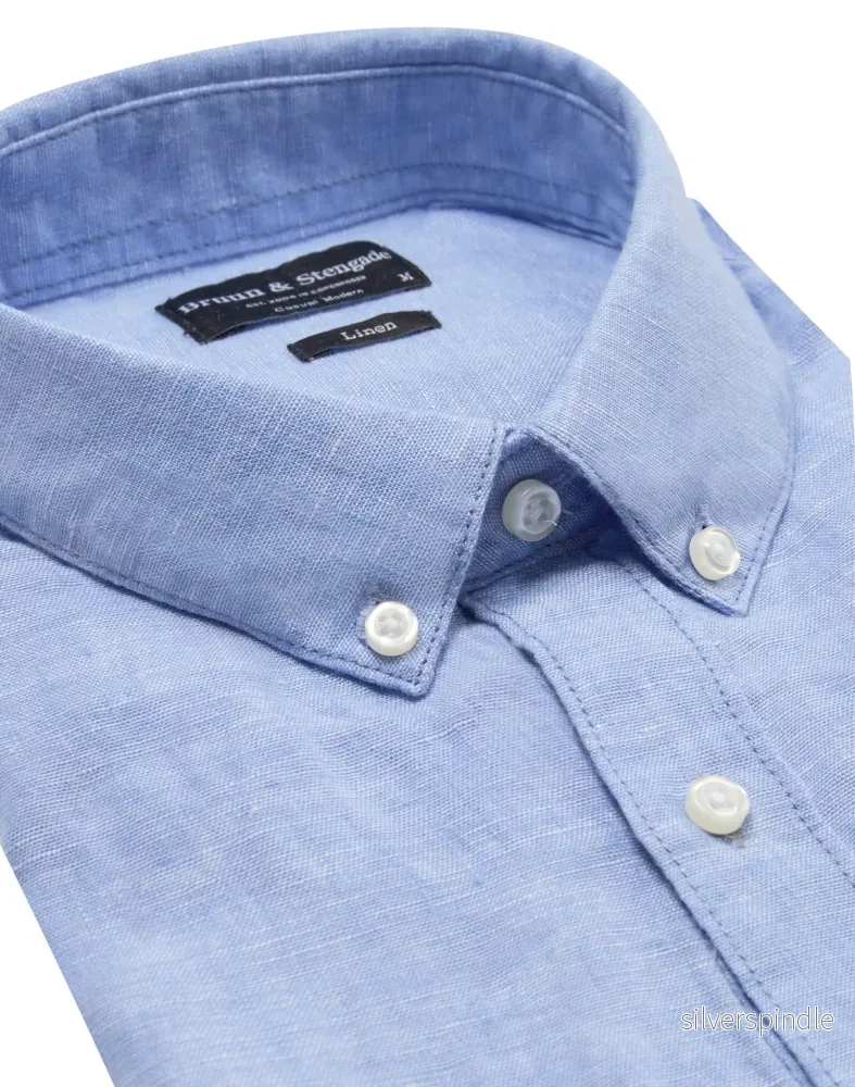 BS Carlos Casual Modern Fit Skjorta - Light Blue - Bild 2