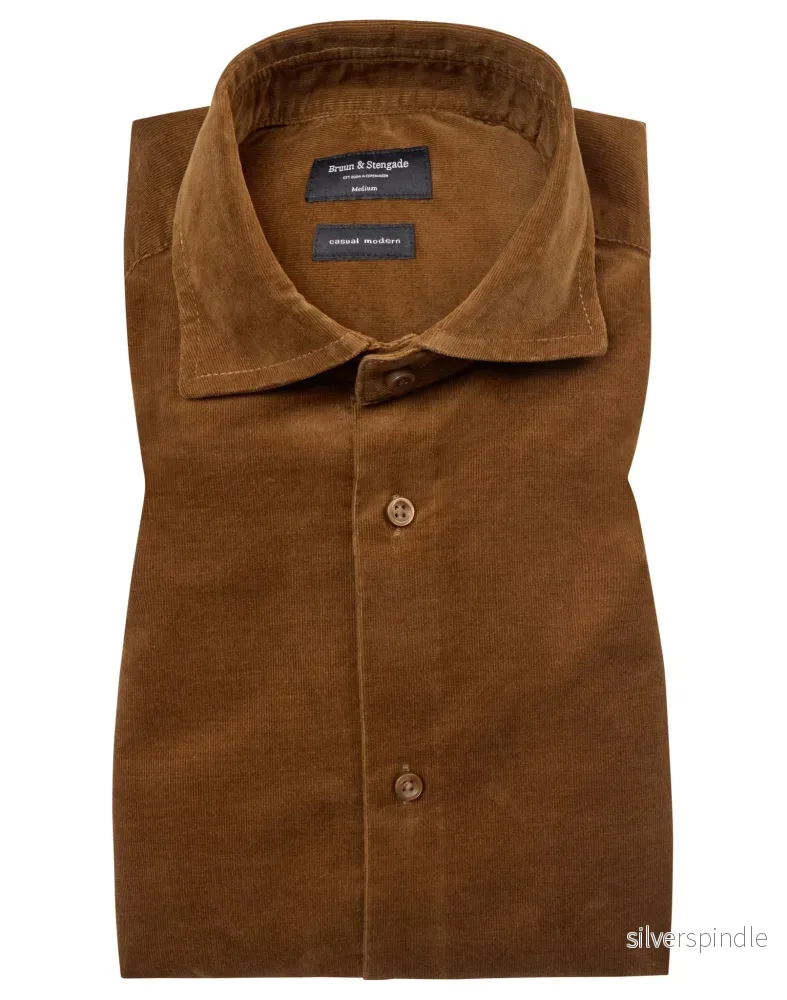 BS Jallow Casual Modern Fit Skjorta – Ockra BS Jallow Casual Modern Fit Skjorta – Ockra