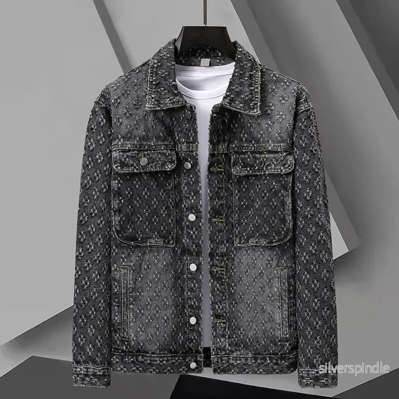 Ethan | Elegant Jacquard Jeansjacka För Herr - Bild 3