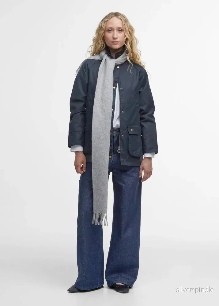 Barbour Acorn Wax Jacket Navy - Bild 2