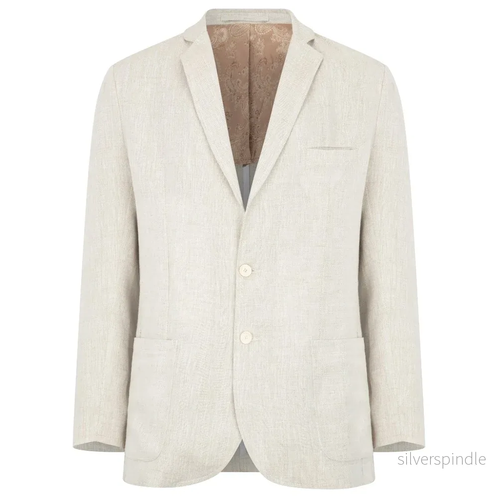 Walker & Hawkes - Banbridge linnekavaj Off White - Bild 2