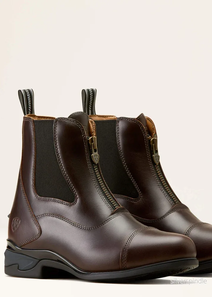 Ariat Women's Devon Zip Paddock Boot Waxed Chocolate - Bild 2
