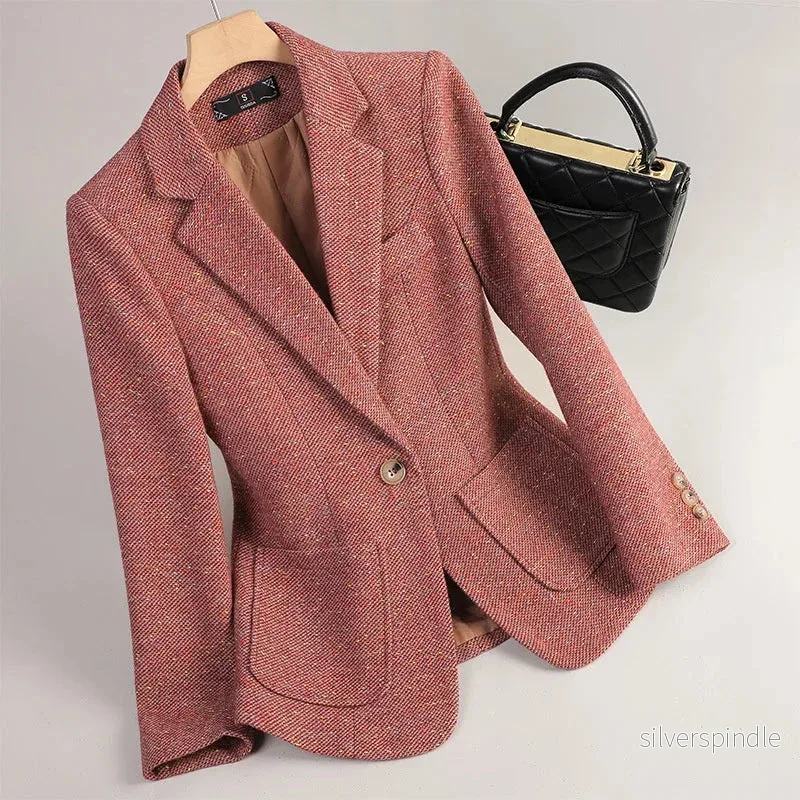 Sophie | Elegant Höst Blazer med Fiskbensväv Sophie | Elegant Höst Blazer med Fiskbensväv
