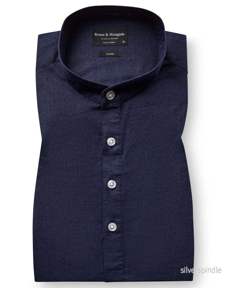 BS Crawford Casual Modern Fit Skjorta - Navy