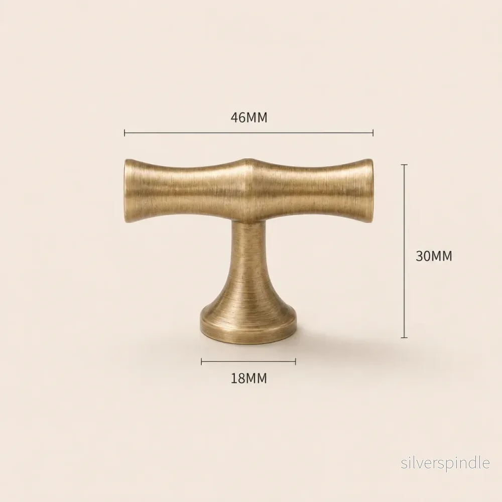 T-knopp i antik brons – klassisk design - Bild 3