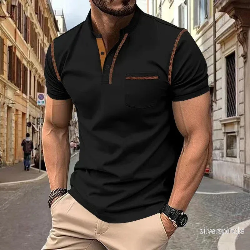 Ethan | Slim Fit Snabbtorkande Pikétröja för Män - Bild 3