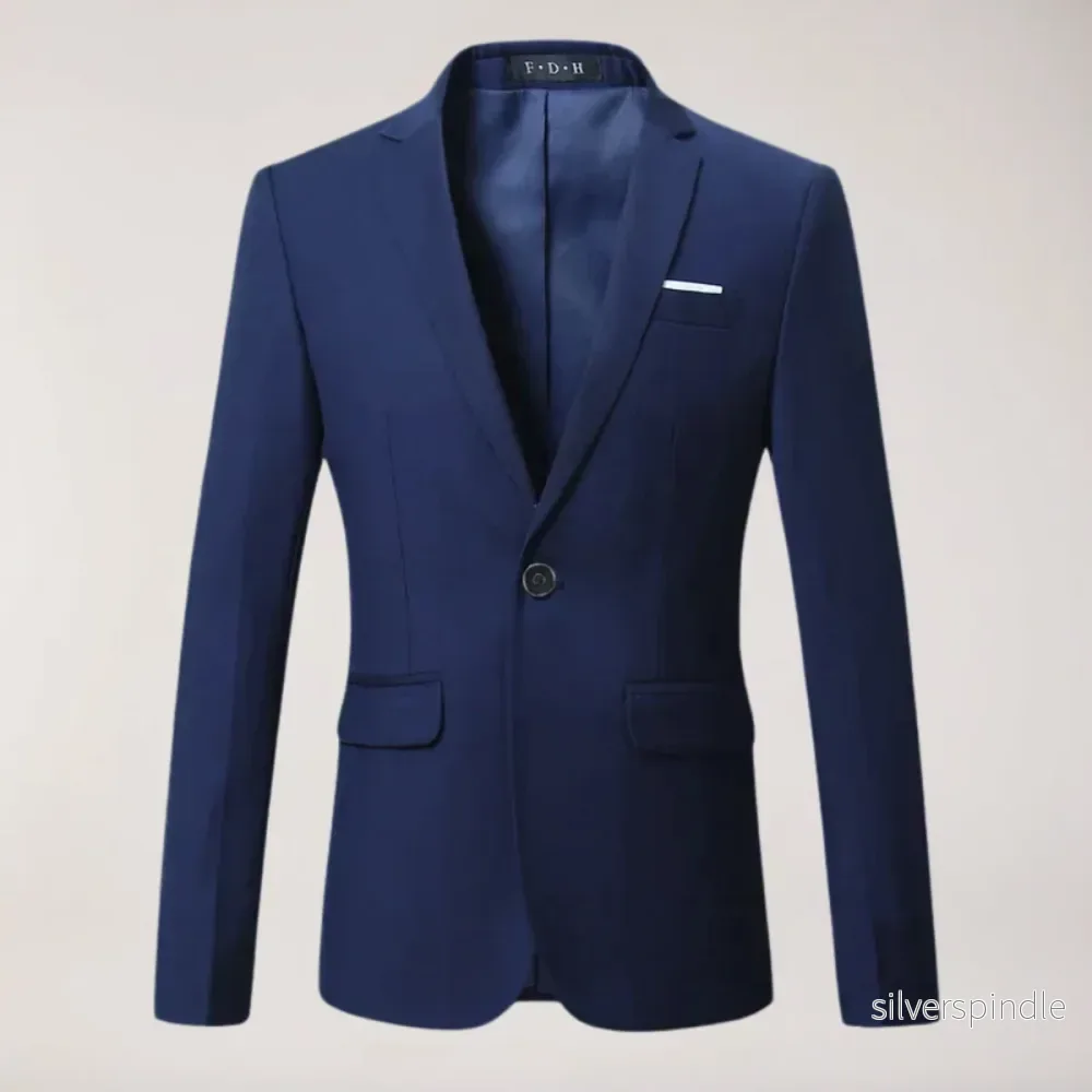 Klassisk Kavaj | Skräddarsydd Kavaj för Män med Minimalistisk Design | Perfekt för Kontorskläder och Formella Tillfällen - Bild 3