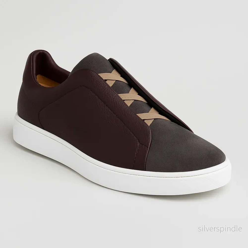Sportiga Låga Sneakers för Män med Vadderad Innersula | Komfortabel Design för Vardagligt Bruk - Bild 2
