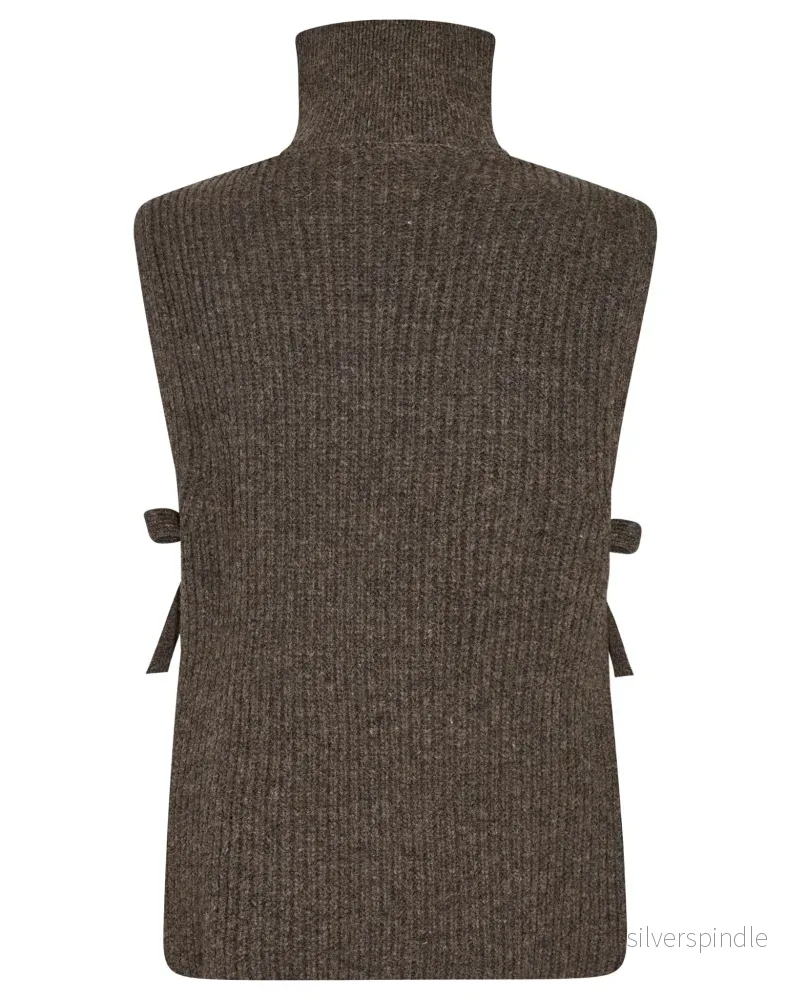 BS Juliet Regular Fit Stickat - Brown - Bild 2