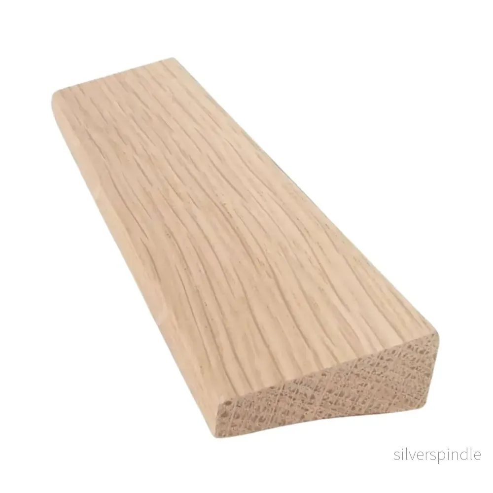 Parkettlist 14x4x3050, Vit ek, Lackad