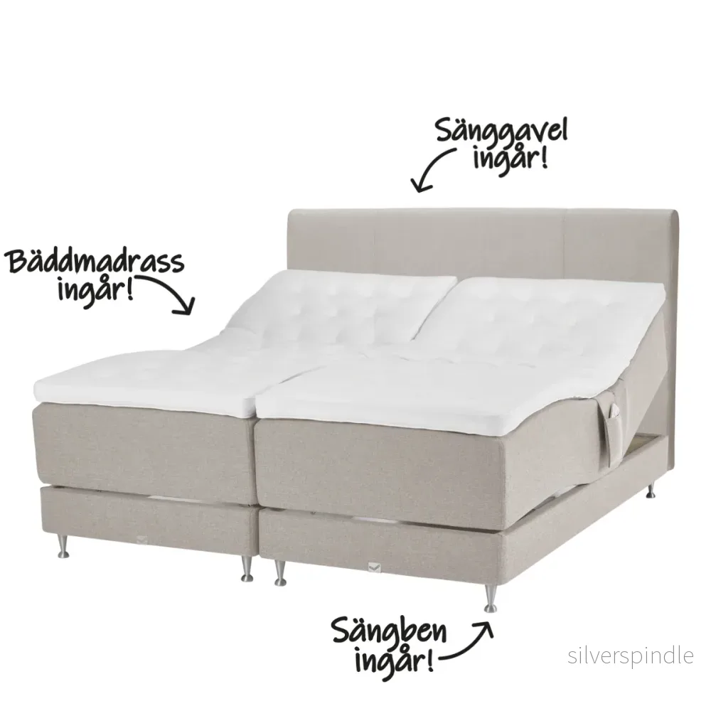 Viking Beds Ekerö DuoFlex Ställbar Säng ALL-INCLUSIVE