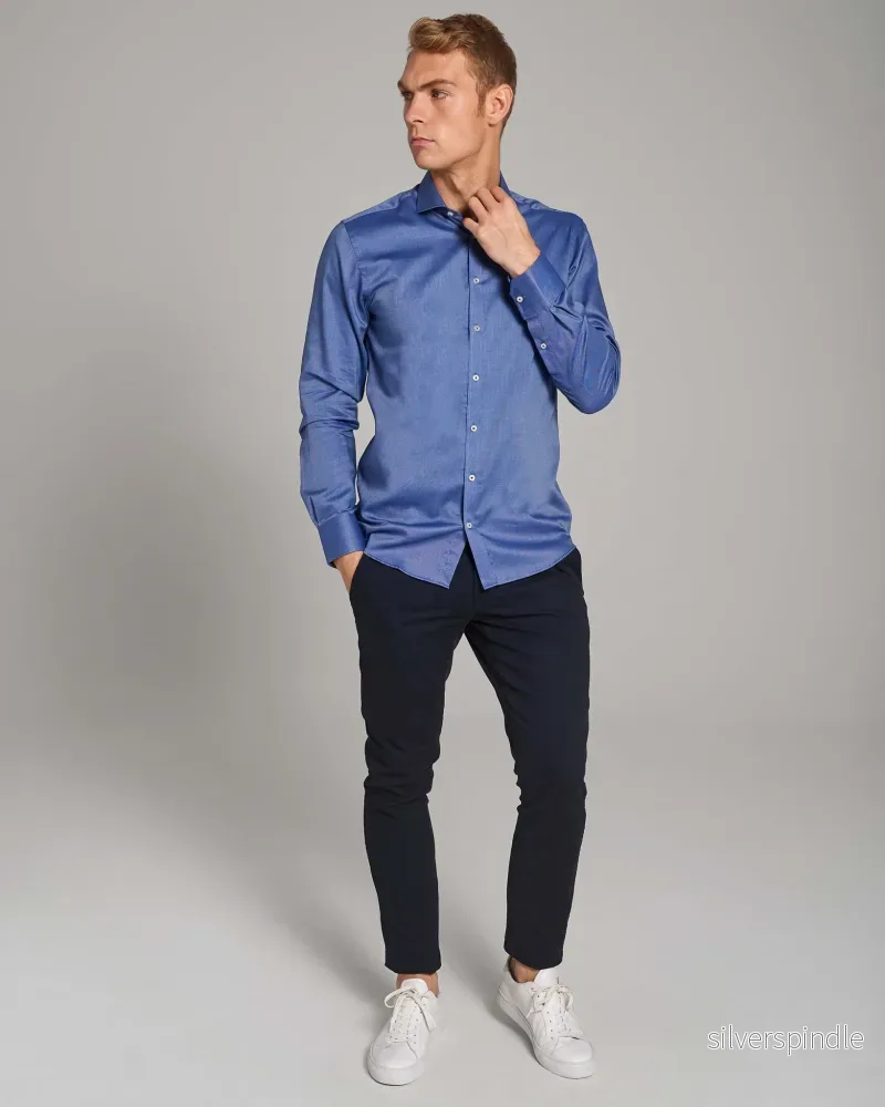 BS Klinsmann Slim Fit Skjorta - Blue - Bild 3