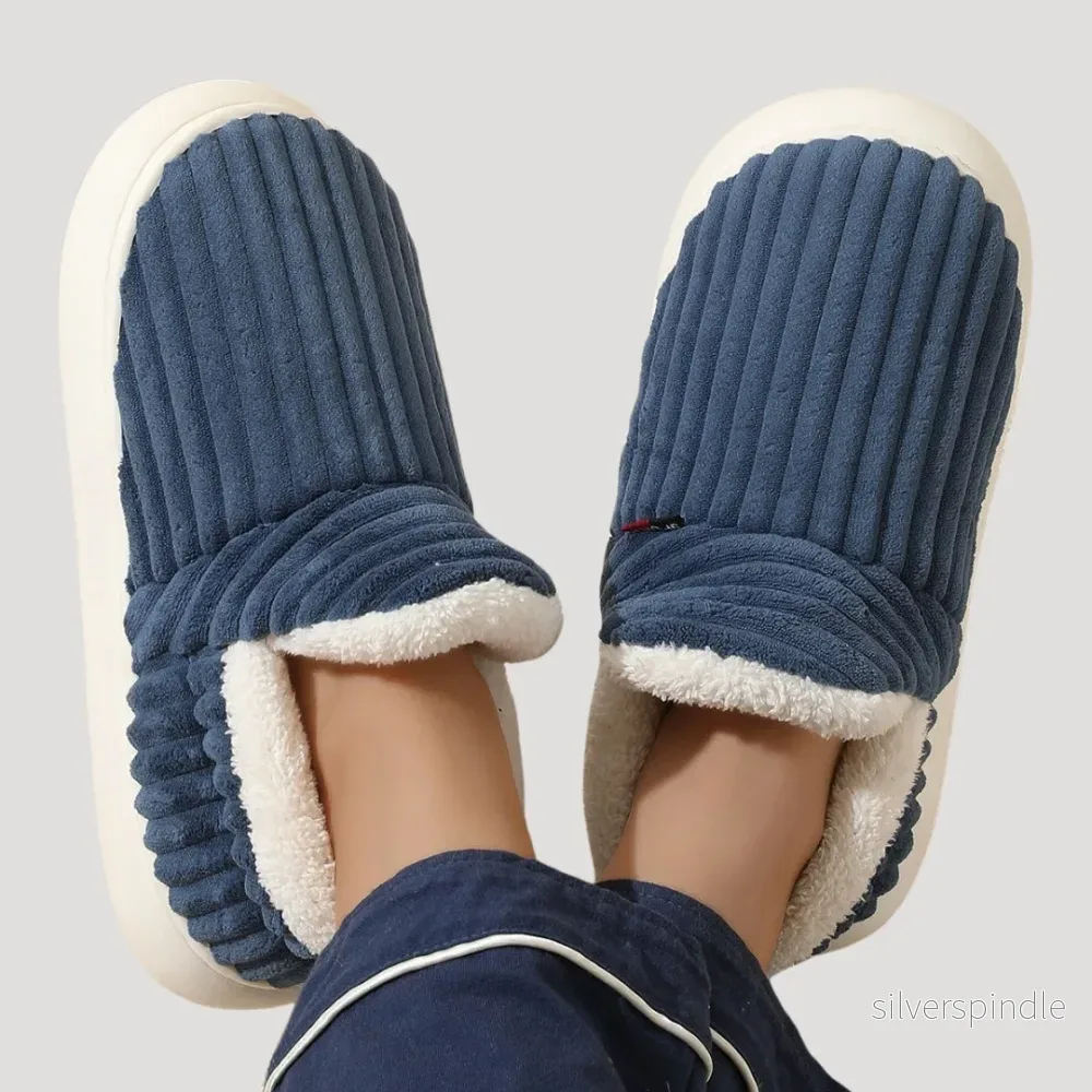 Mysiga Tofflor Dam | Varm Fleece med Dämpad Sula | Perfekt Hemma Komfort - Bild 3