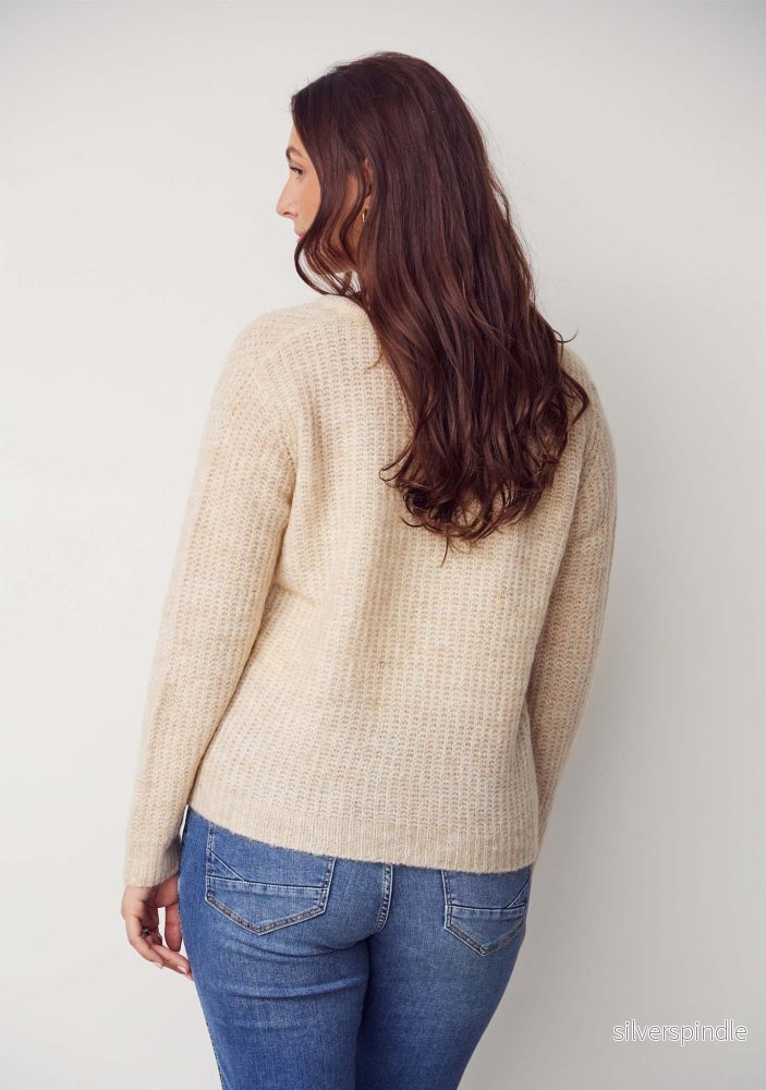 Anna String Pullover - Sand Melange - Bild 2