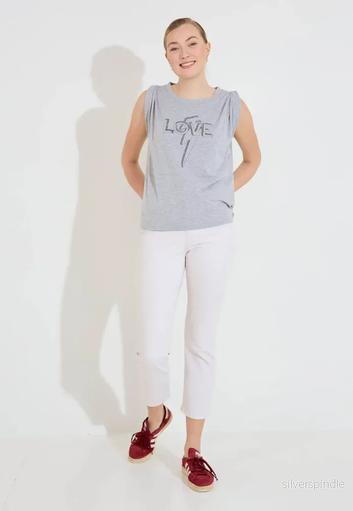 LOVE TANK TEE – Grå