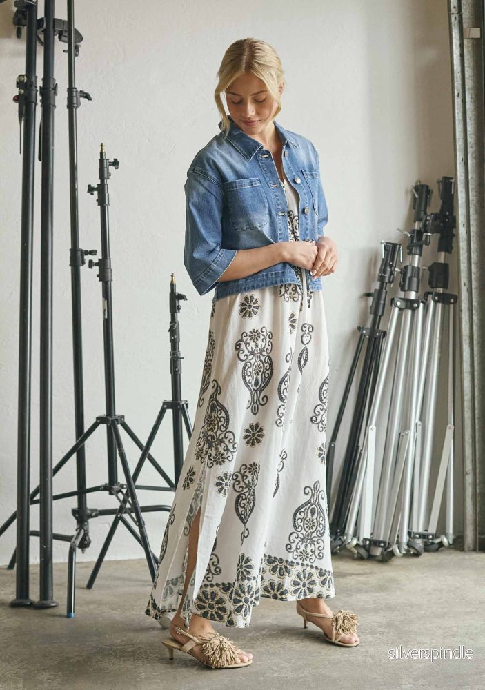 Ane Long Dress - Summer Border Print - Bild 2