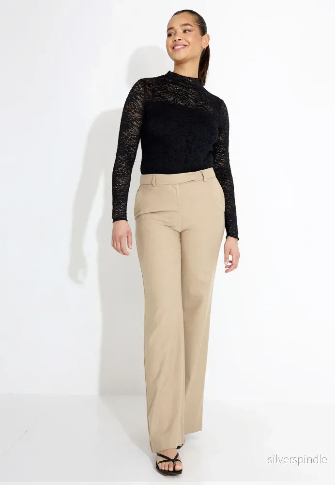 PANTS LARGO IN FLANELLA 03568 – Brun