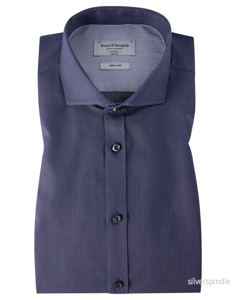 BS Wan Super Slim Fit Skjorta – Dark Blue