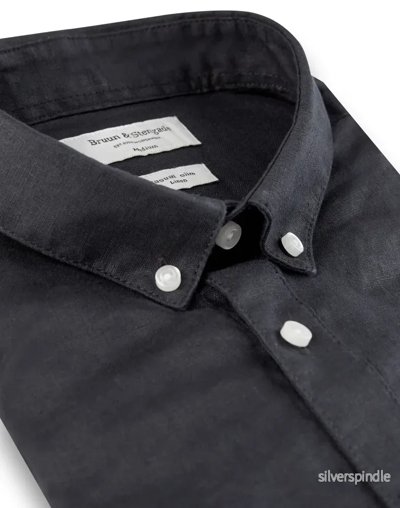 BS Chiba Slim Fit Skjorta Svart - Bild 2