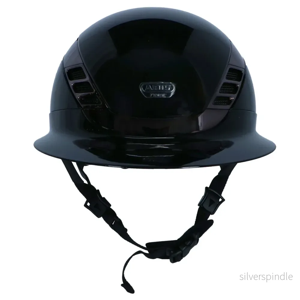 Pikeur ABUS Airluxe Chrome Long Vizor Shiny Black