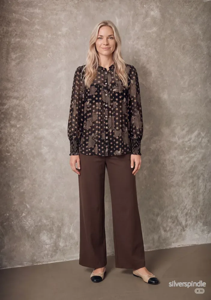 Otella Smock Shirt - Flower/Dot Print - Bild 3