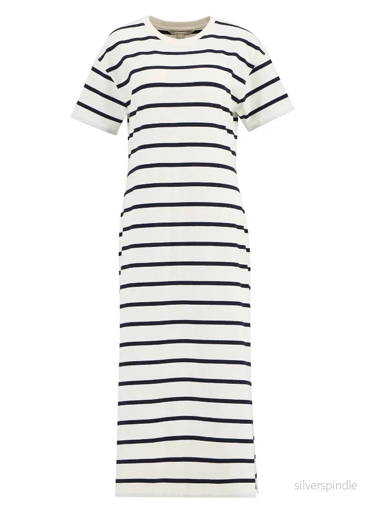 Barbour Selena Midi Dress Cloud/Navy Stripe - Bild 2