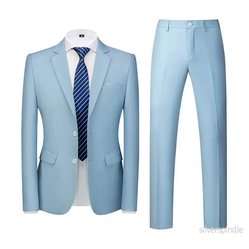 Ethan | Elegant Slim Fit Två Delars Herrkostym - Bild 3