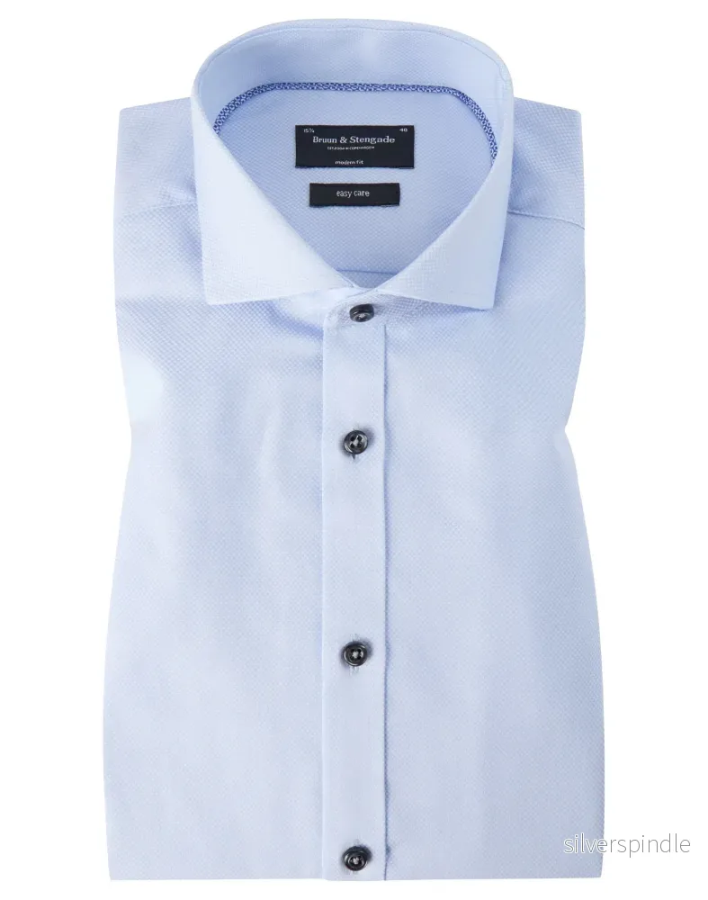 BS Fer Modern Fit Skjorta Ljusblå – Light Blue
