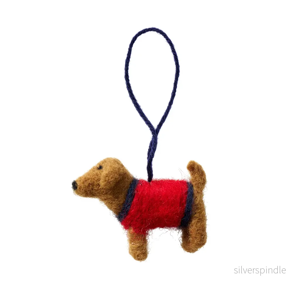 Winter dog ornament Winter dog ornament